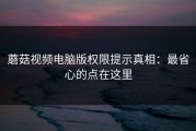 蘑菇视频电脑版权限提示真相：最省心的点在这里