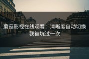 蘑菇影视在线观看：清晰度自动切换我被坑过一次