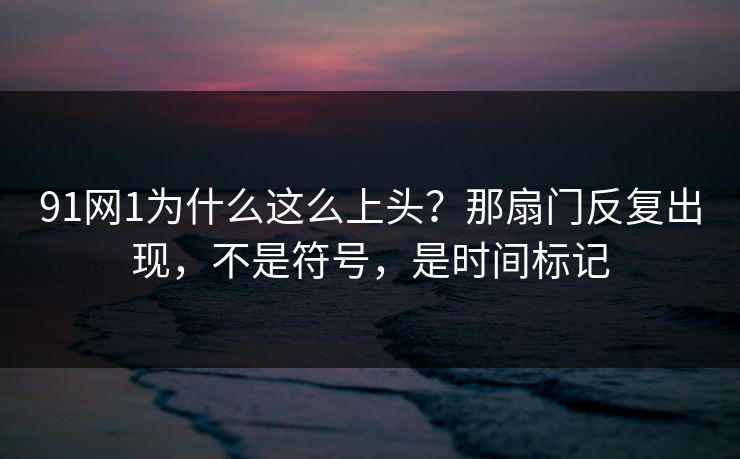 91网1为什么这么上头？那扇门反复出现，不是符号，是时间标记