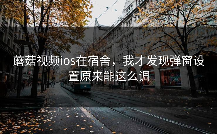 蘑菇视频ios在宿舍，我才发现弹窗设置原来能这么调